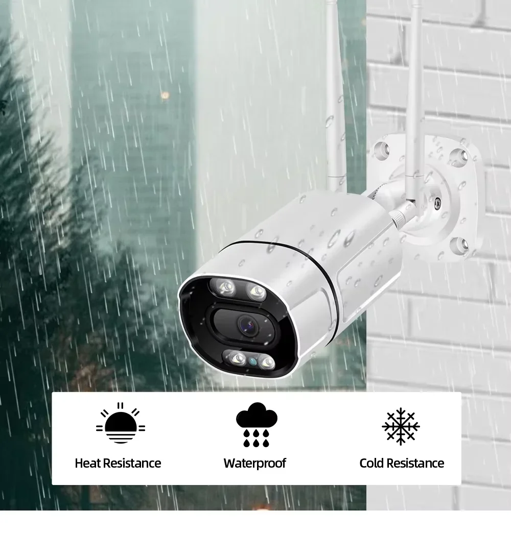 EseeCloud 16CH 5MP Bullet Outdoor CCTV Surveillance Set 2-way Audio Wireless WiFi NVR Kit 16 Channel Home Security Camera System