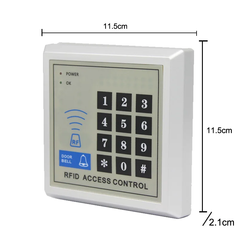2000 user MF 13.56Mhz IC Access Control System Device Machine IC Card Security Proximity Entry Door Lock