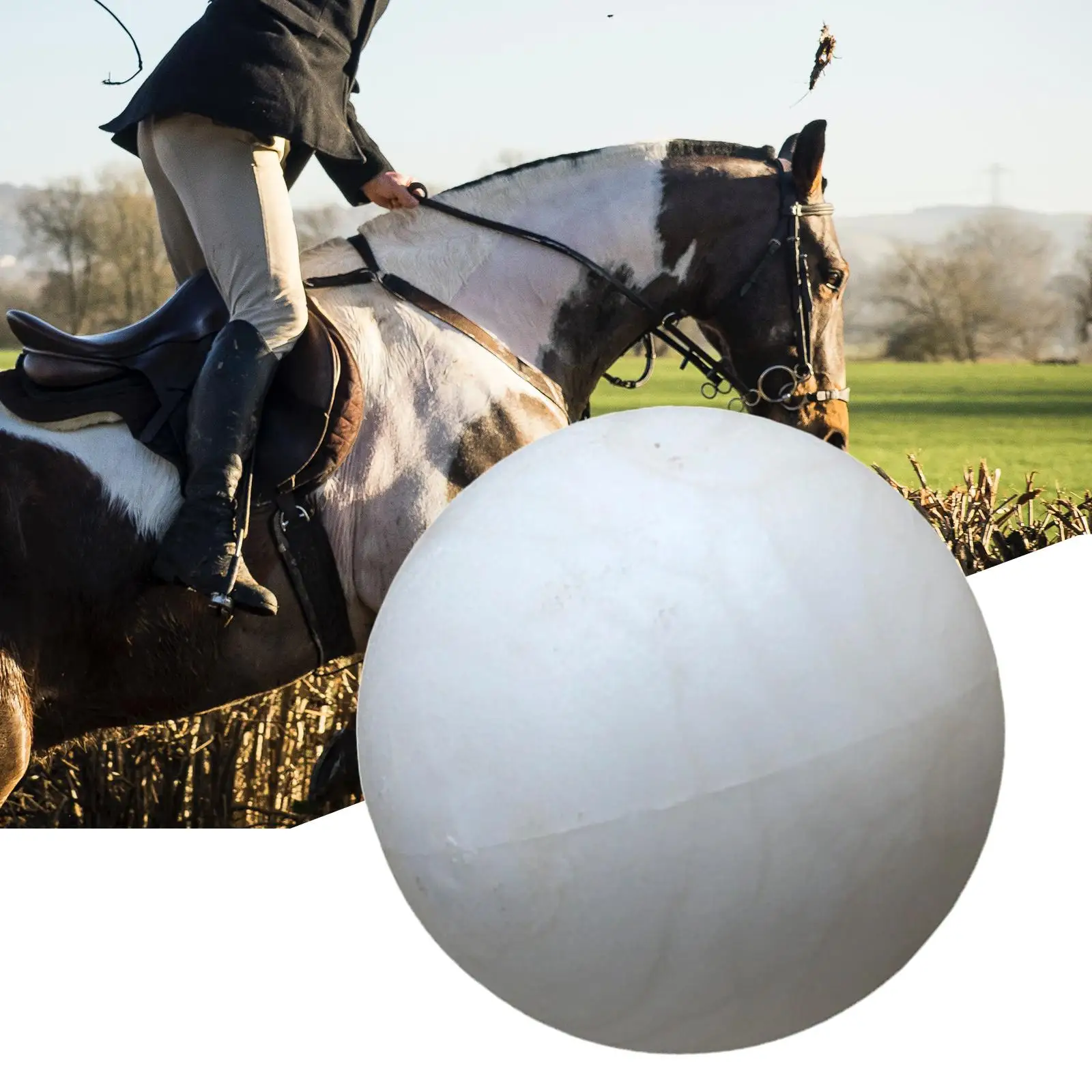 Toss Jolly Play Ball Durable PC Lightweight Horse Play Ball Portable for Horse Play Toy Goats Tugging Juggling