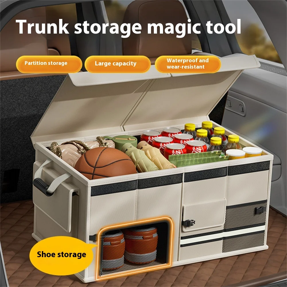 

Car Trunk Organizer Storage Box Vehicle Folding Cargo Boot Organiser Box Auto Seat Back Boxes Accessories Tool Storage Bag