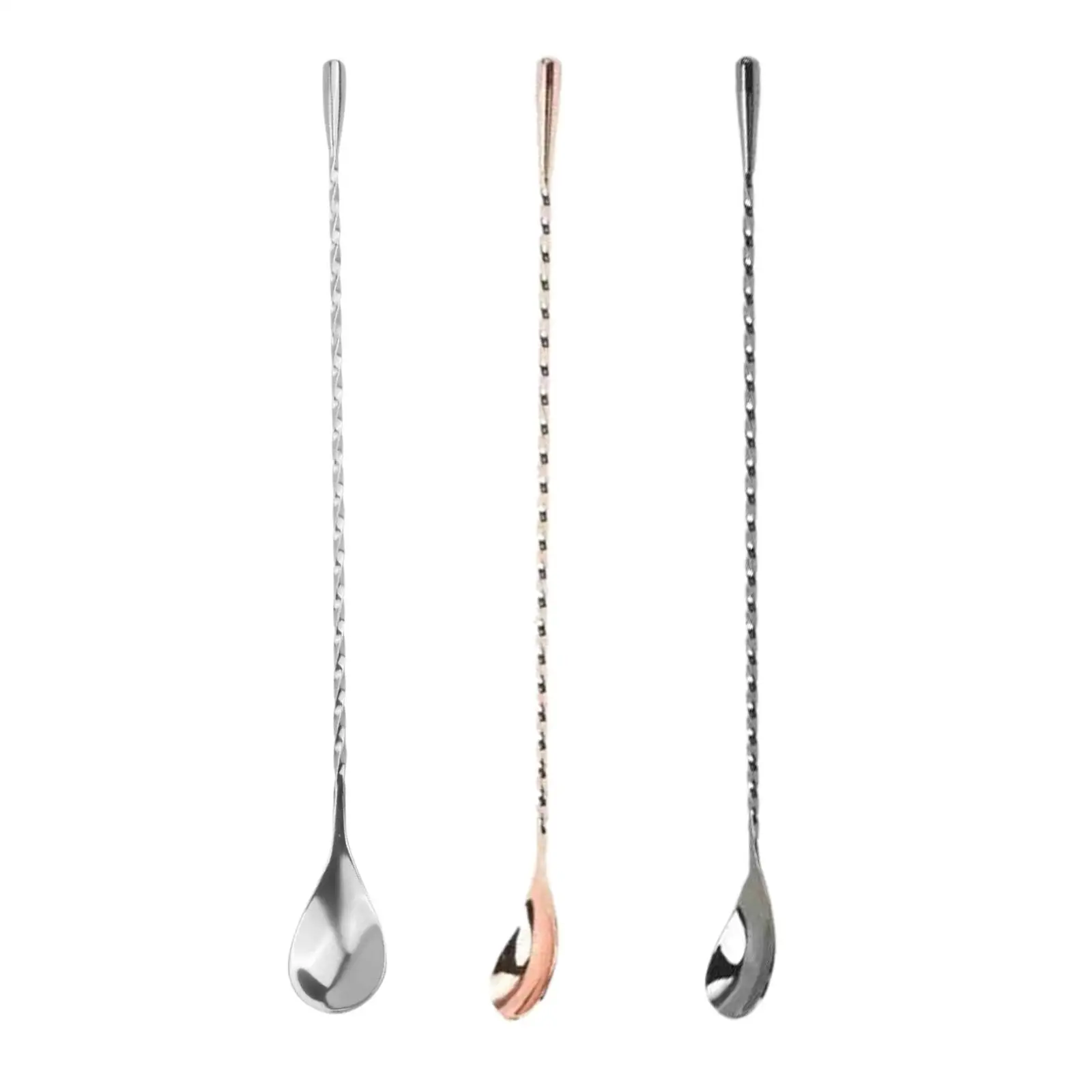 Cocktail Mixing Spoon Stirrer Stirring Tea Spoon Stirring Spoon Stainless Steel for Tea Tall Cups Juice Cocktail Shaker Dessert