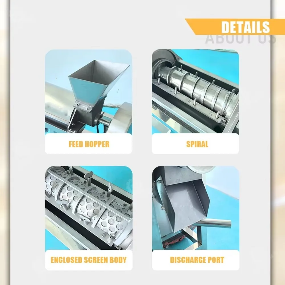 Slow Juicer Machine Food Grade Stainless Steel Cold Press Juicer for Carrot for Apple Wheatgrass Ginger Central Kitchen