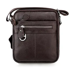 Genuine Leather Small Square Bag Male Crossbody Bag Men's Headband Male Sport Bag For Outdoor Shoulder Bag Messenger Bag Fo Rmen