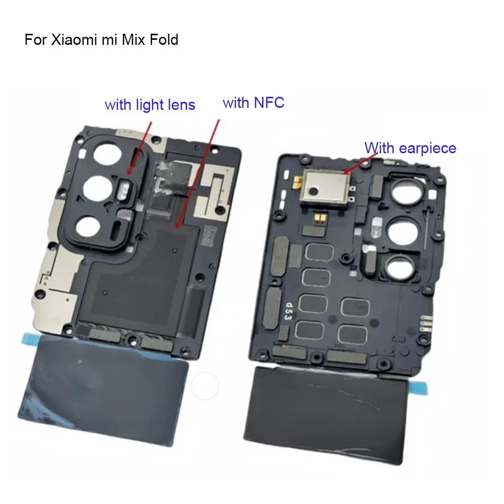 For Xiaomi mi Mix Fold Back Frame shell case cover on the Motherboard For Xiaomi mi Mix Fold with flashlight Lens Parts