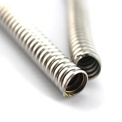 1 Meter Length ID 4/6/8mm 304 Stainless Steel Metal Tube Threaded Hose Wire Cable Flexible Pipe Sleeve Protection Hose DIY Parts