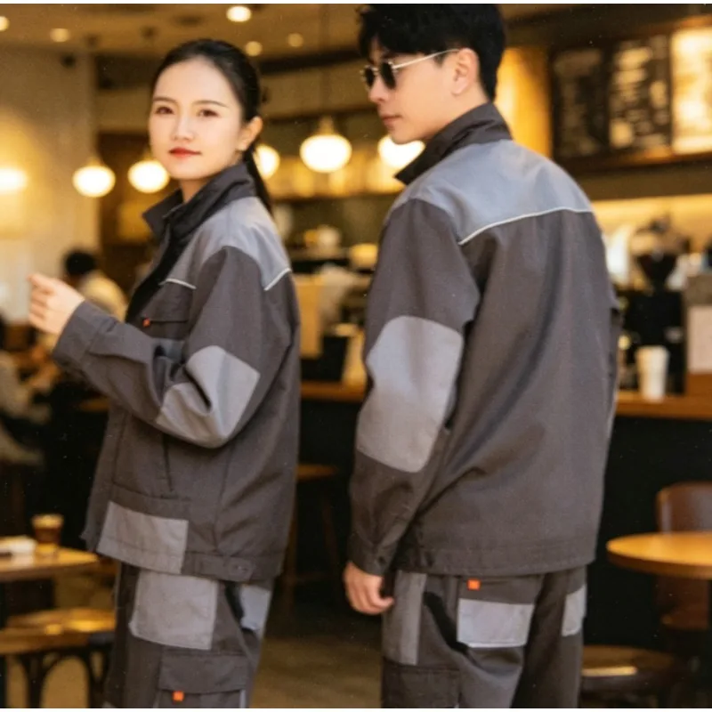 

Men‘s Industrial Coverall Large Capacity Utility Jumpsuit with Pockets S-XXL Black Breathable & Quick Dry Factory Farming