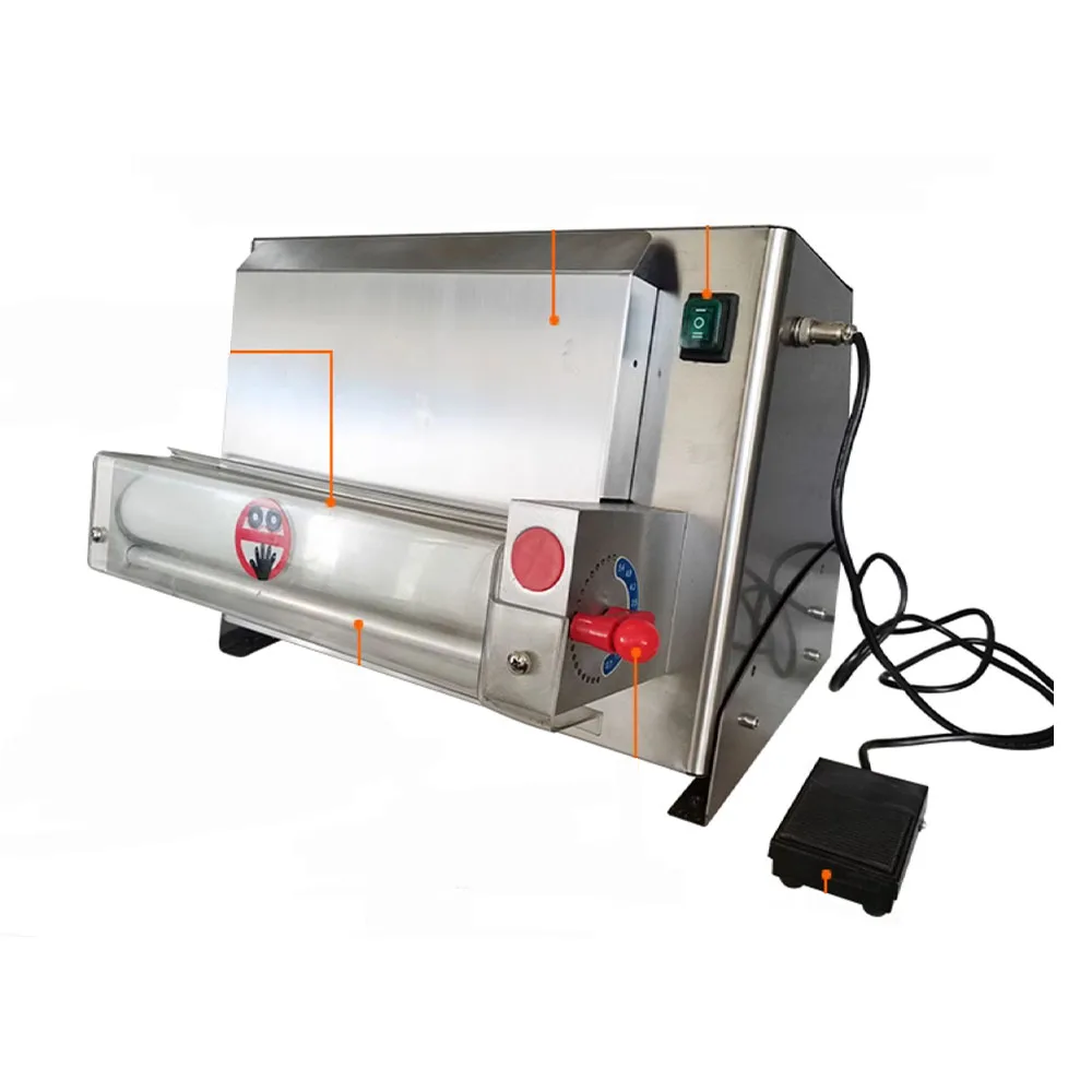 Wholesale Rolling Pizza Press Machine Automatic Pizza Dough Moulder Former Pizza Roller Sheeter Flattener Machine