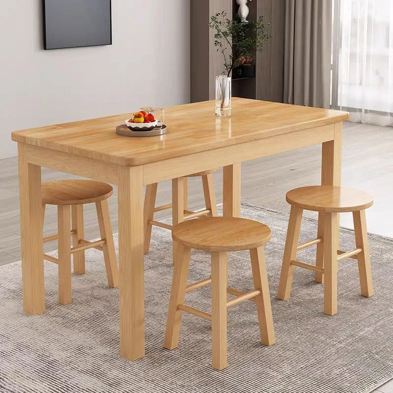 Solid wood Dining table Commercial restaurant Fast food table Ramen restaurant Snack bar Dining table Rectangle