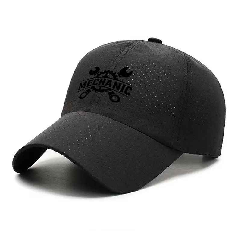 Mechanic Quick Dry Baseball Cap for Running Golf Driving Fishing and Outdoor Sports