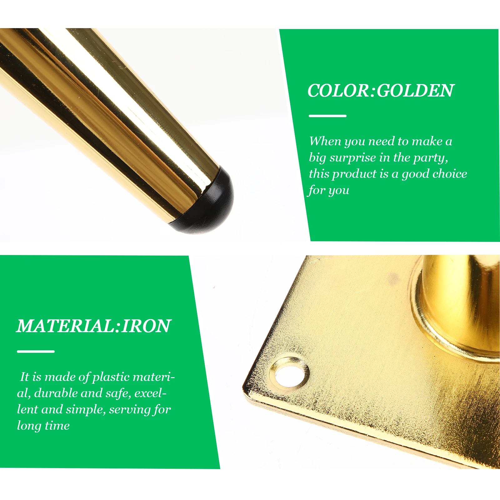 

4pcs Metal Cabinet For Furniture Table For Gold Furniture Legs Table Legs Sofa Bed Couch Shelf Rack Stable Iron Feet