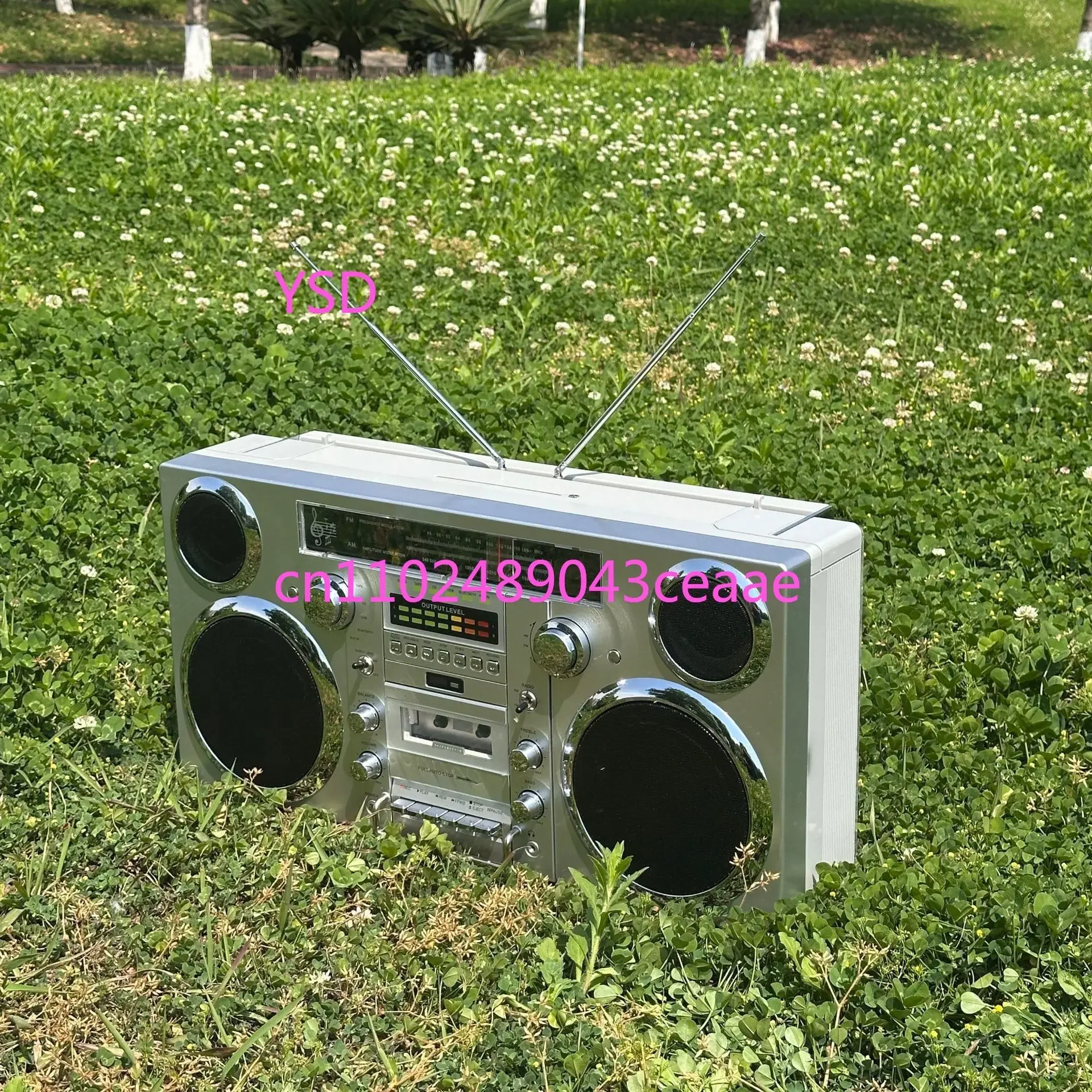 Retro Large CD Player Tape Player Radio Wireless Bluetooth Fidelity Sound Quality European American Integrated Audio Machine