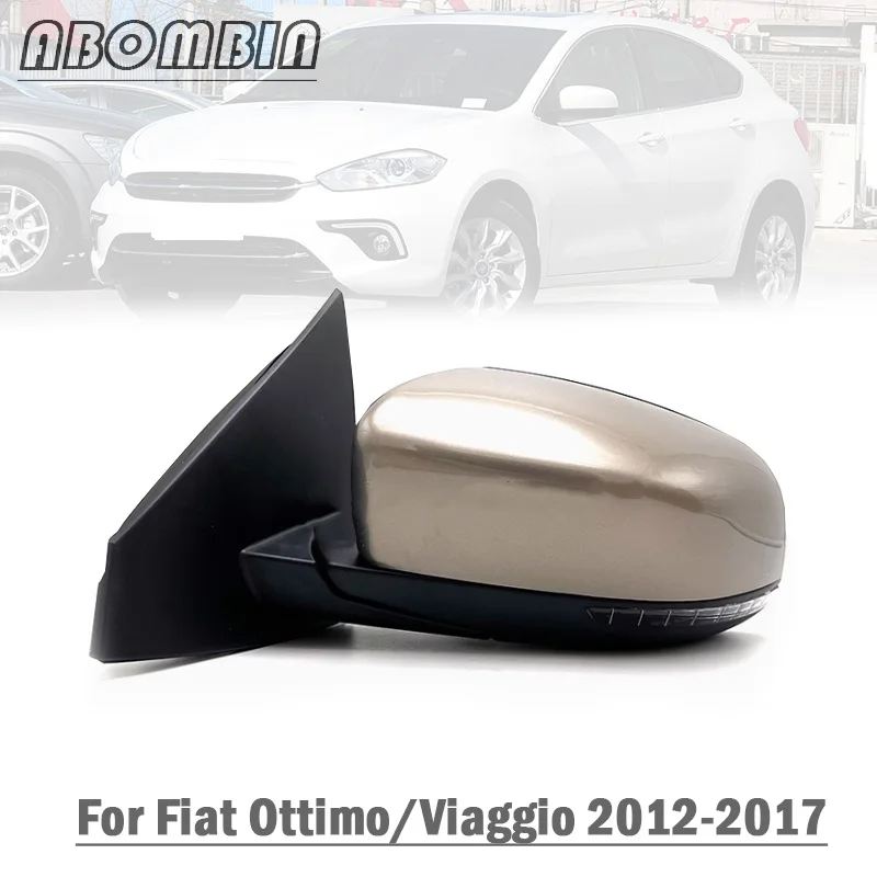 

Авто дверное крыло, боковое зеркало заднего вида в сборе, внешнее зеркало для Fiat Ottimo/Viaggio 2012-2017, 5 контактов, электрическая регулировка, ручное складное
