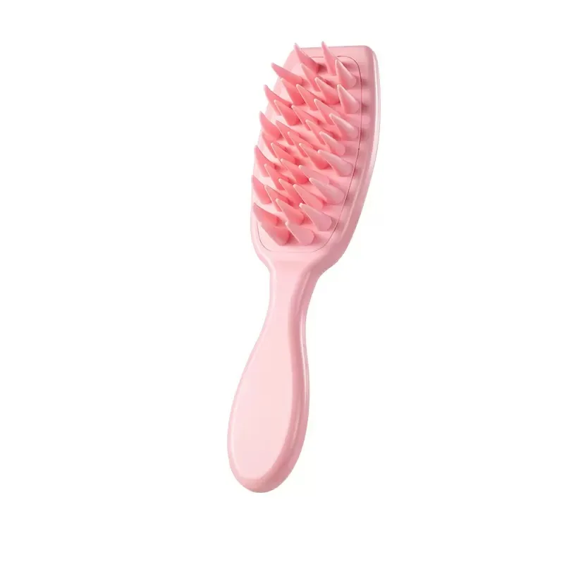 Pet Silicone Handle Bath Brush, Soft-toothed Dog and Cat Bath Massage Comb, Hair Care and Cleaning Pet Comb