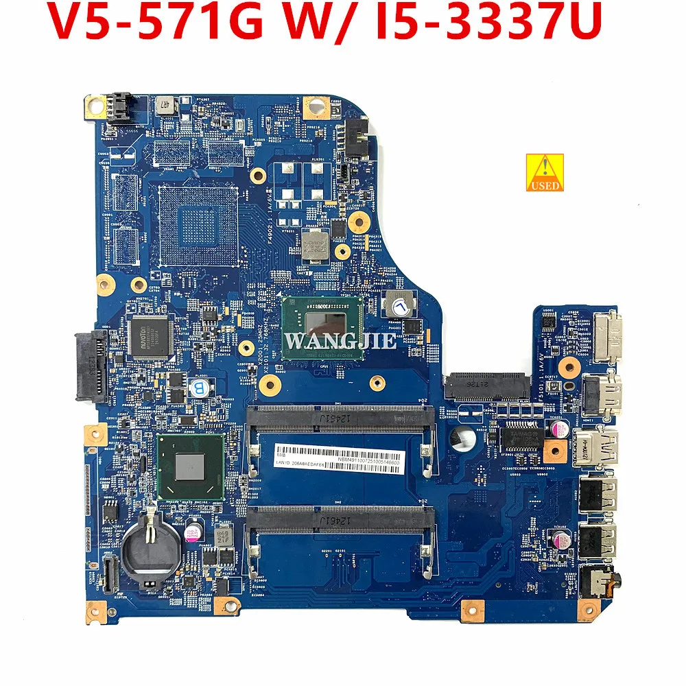 11309-4M For Acer Aspire V5-571G Laptop Motherboard W I3-2377M SR0CW CPU NBM4911007 NB.M4911.007 48.4TU05.04M