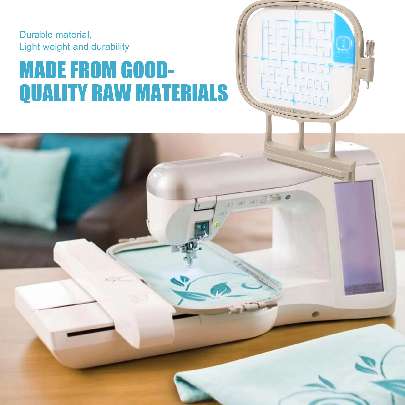 B84B Embroidery Hoop 4x4 inch SA438 for Brother Babylock Sewing Machine, Replacement Frame for Innov-is 1500D 2500D