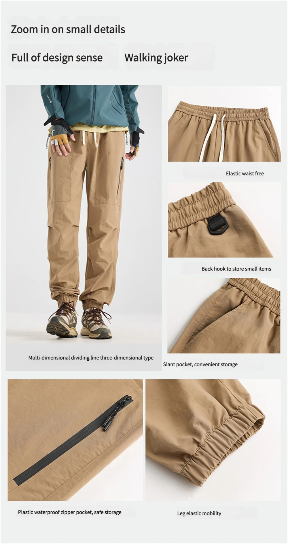 Celana jalan kaki tahan air pria CHRLCK, celana musim gugur untuk mendaki gunung, memancing, berkemah, celana hiking, jaket angin ketat