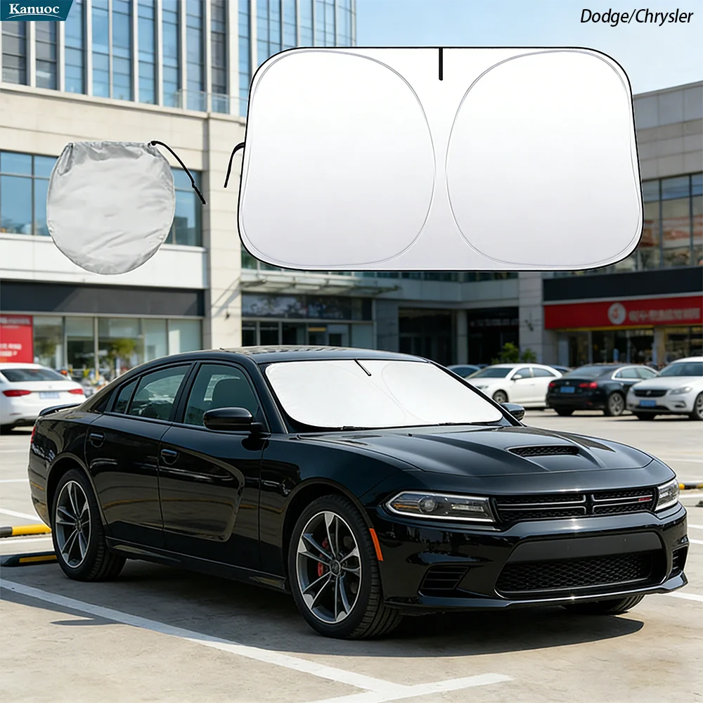 

Солнцезащитный козырек на лобовое стекло для Dodge Charger/Chrysler 300 300C 2011-2024, складной, защищает от УФ-лучей