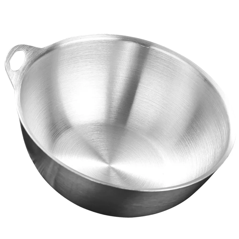 

Stainless Steel Salad Bowl Elegant Multi-Function Fruit Dessert Container Non Breakable Home Kitchen Decorative Mixing