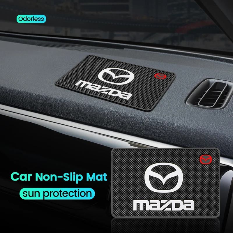 Car Dashboard Phone Glasses Non-Slip Silicone Pads Waterproof Sticky Mat For Mazda Atenza CX3 MX5 CX-7 Axela CX30 CX90 CX60 CX50