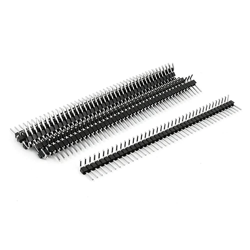 100PCS 2.54MM Pin Header Right Angle (90°)  6P 7P 8P 9P 10P