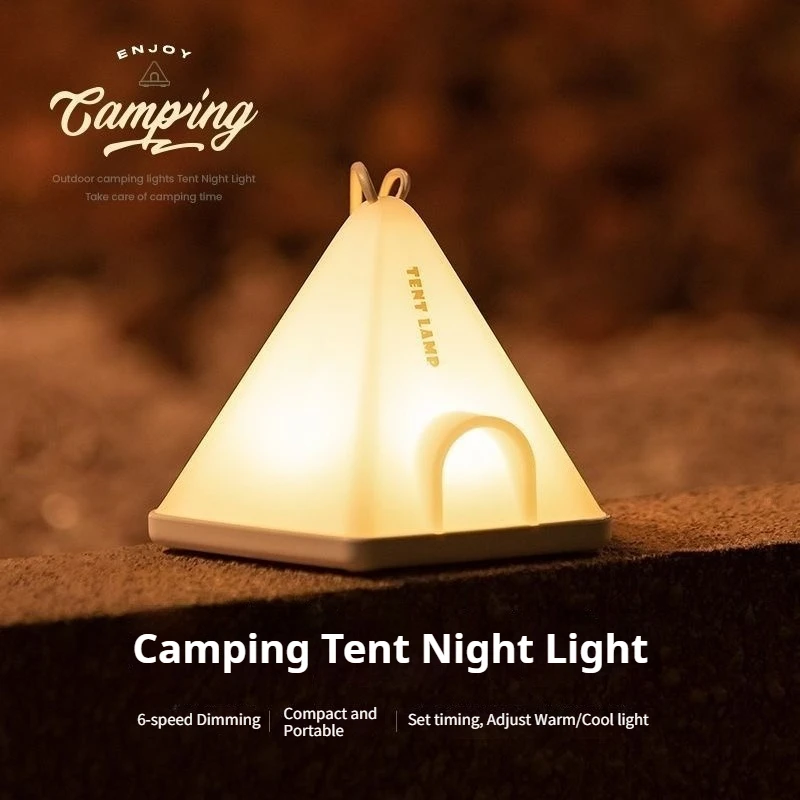 LED Tent Night Light Rechargeable Indoor Bedroom Outdoor Lighting Camping Portable Field Camping Lights USB Hanging Night Lamp