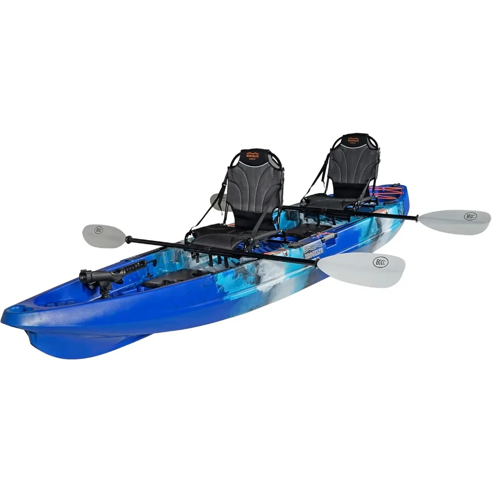 

Tandem Kayak 12-Foot, 8 inch 2 or 3 Person Sit On Top Fishing Kayak