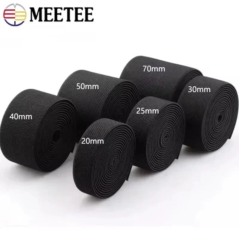 1/3/5/10M Meetee 38mm Elastic Band Pants Waistband Sewing Rubber Ribbon Belt Underwear Stretch Webbing DIY Garment Accessory - Image 3