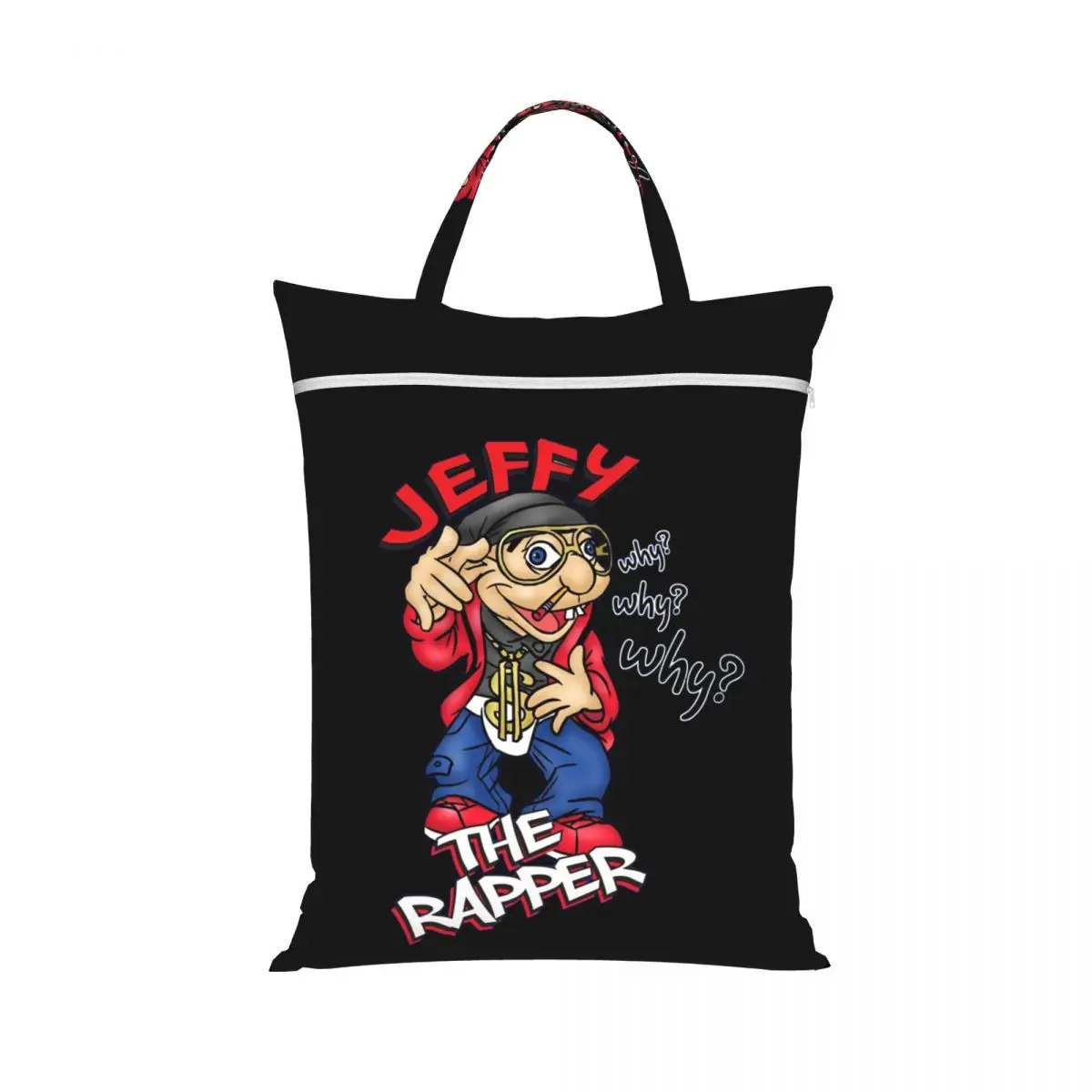 Jeffy The Rapper SML Character Laundry Collector Foldable Laundry Basket Large Storage Washing Basket Home Organizer