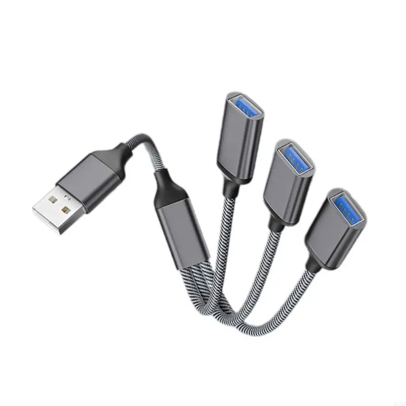 918C 3 في 1 USB2.0 OTG محول USB ذكر التوصيل إلى 3 USB 2.0 أنثى OTG تمديد كابل