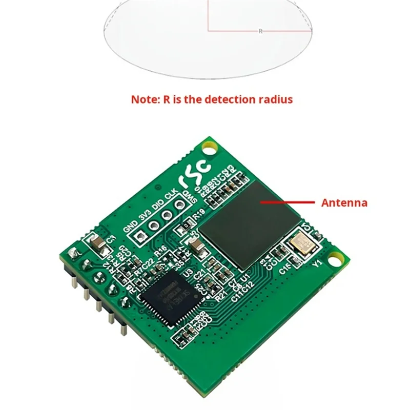 

-A96P 60G 4 Transmitter 4 Receiver High-Precision Multi-Target Human Movement Track Sensing LD6001A Radar Module