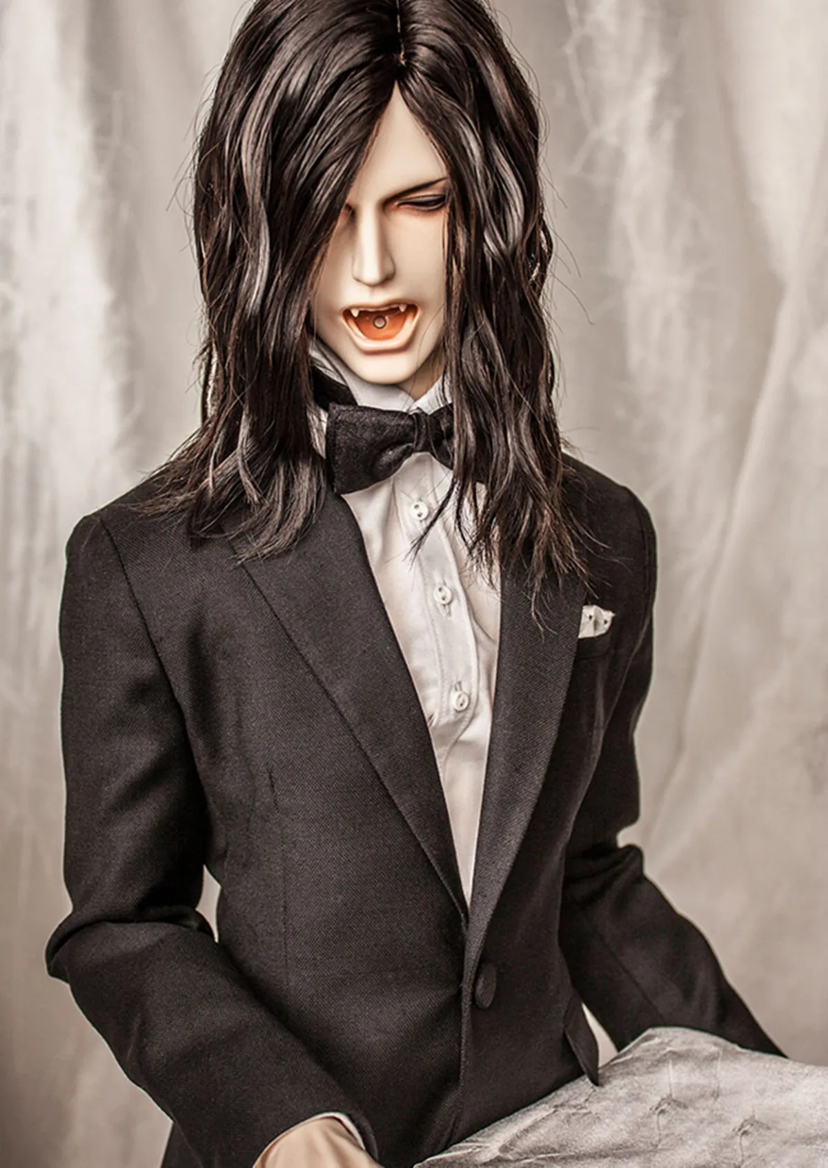 

New sd BJD 1/3 INFERNALE Double Tongue Long Nails NO Pointy Fingernails Hands 80 cm body Vampire Spot Makeup