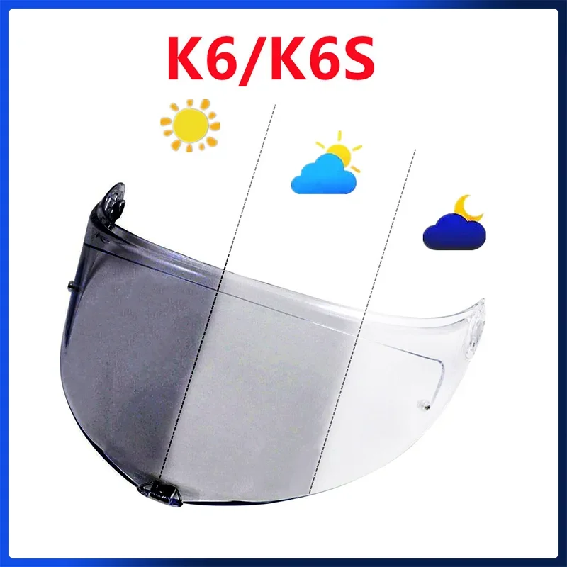 Lenti fotocromatiche lente scudo casco per AGV K6 per HJC RPHA 11 RPHA 70 HJ26 per mazda X803 per SHOEI GT Air per Motorax R50s