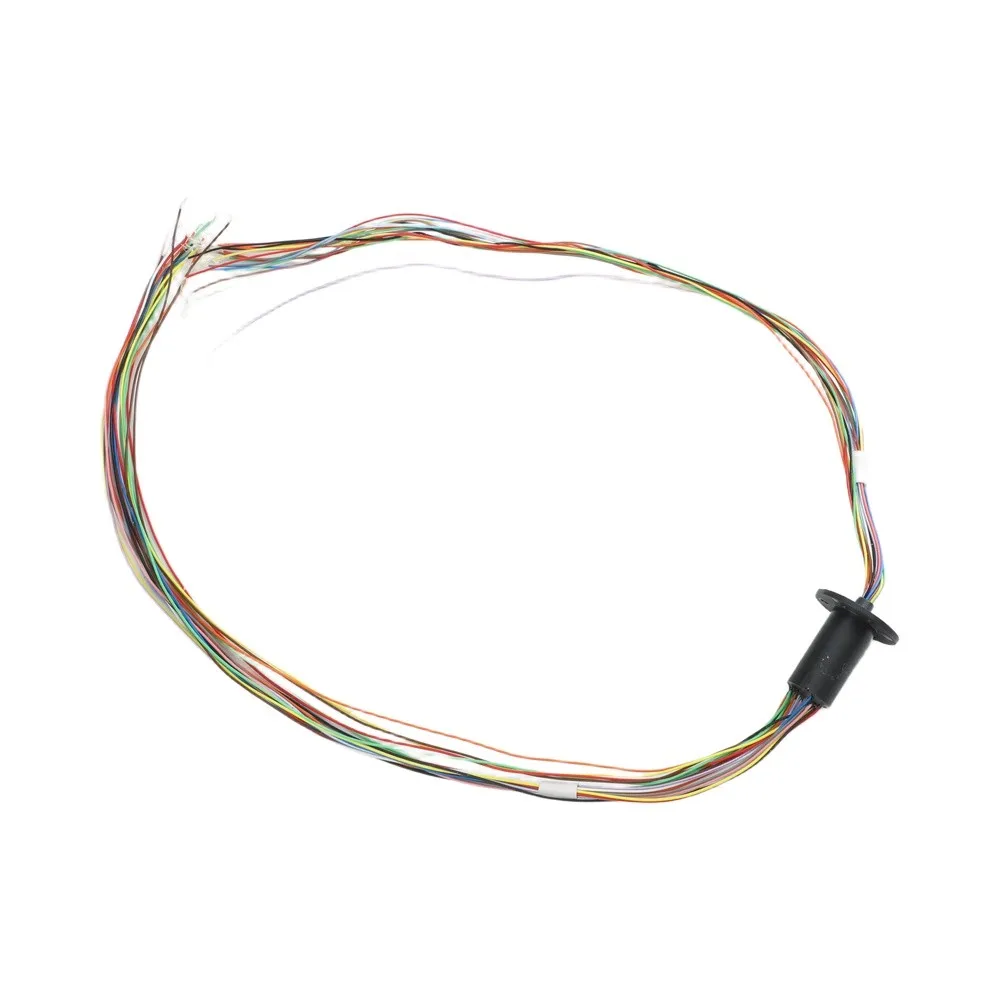 18 Channel 2A Hollow Shaft Slip Ring for Continuous 360 Degree Rotation with Precious Metal Contacts and PBT Housing