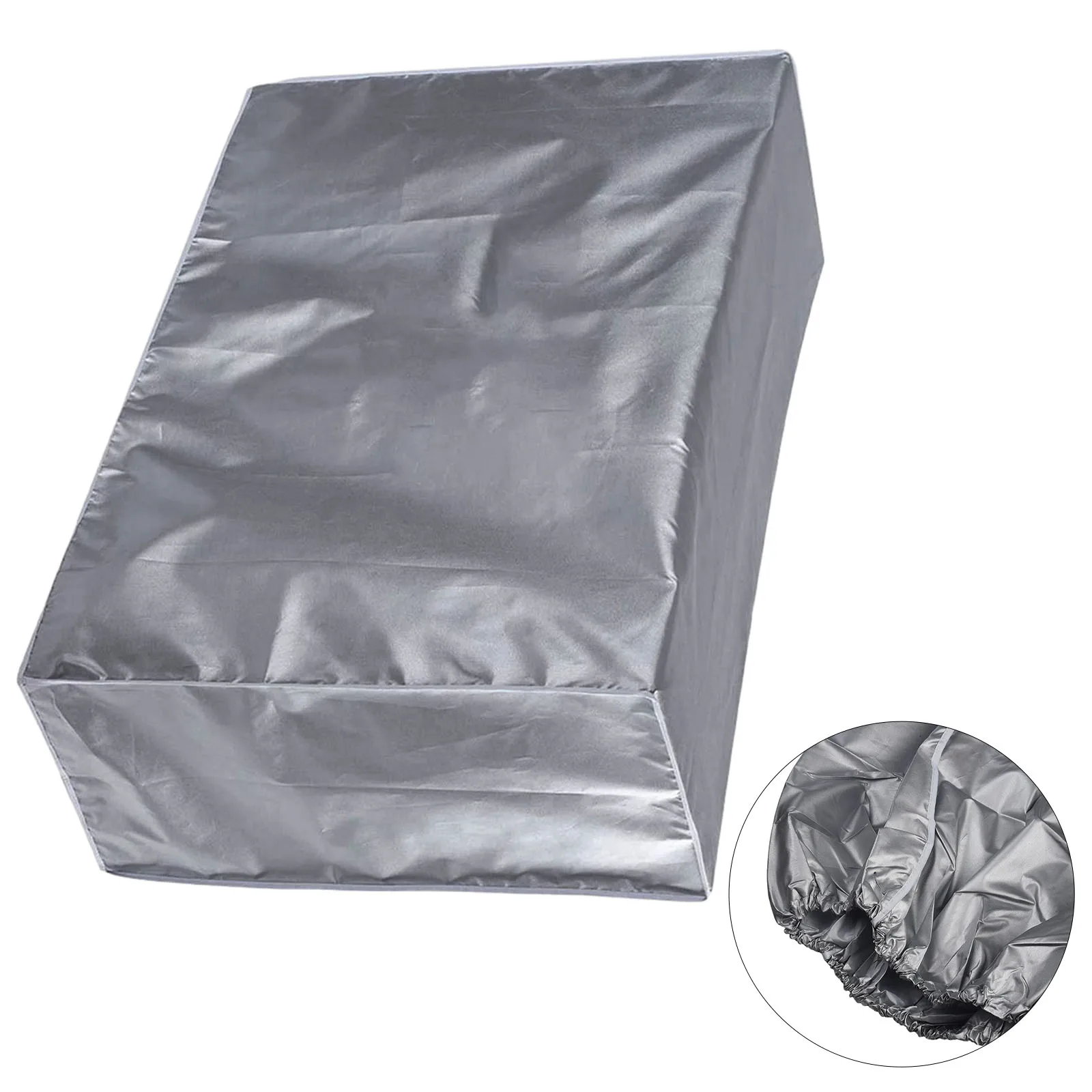 Brand New Exquisite High Quality Dust Cover Sunscreen Cover Silver Outdoor Polyester Air Conditioner Dustproof Cover