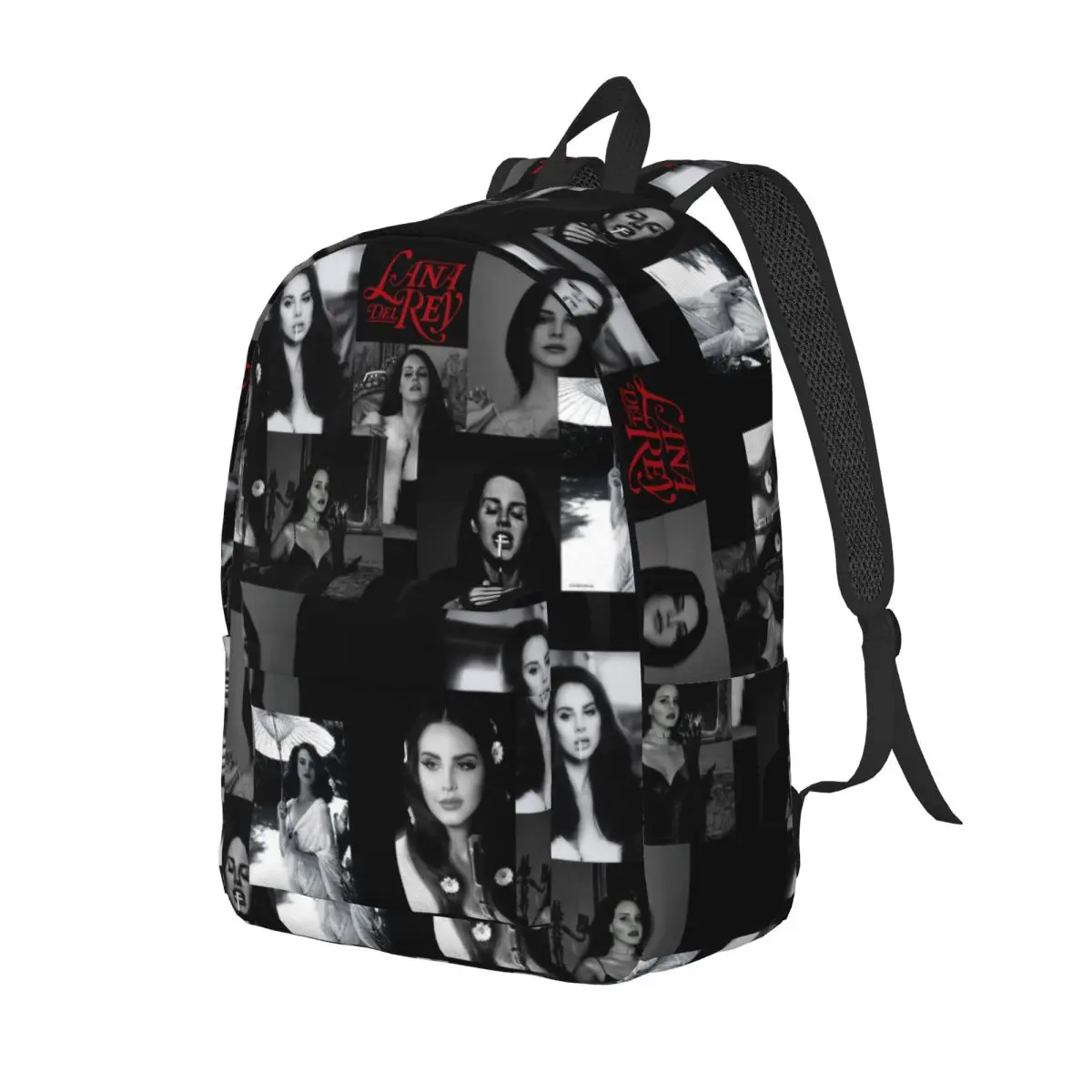 Retro Lana Del Rey for Teens Student School Book Bags Music Singer Canvas Daypack Middle High College with Pocket