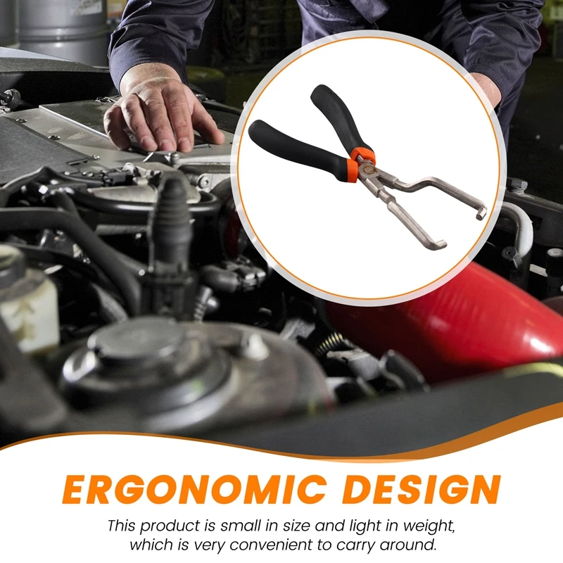 ABHU профессиональные плоскогубцы для соединения бензиновых трубок, суппорт для фильтра, разъем для масляных трубок, плоскогубцы для быстрого удаления, инструмент для ремонта зажима