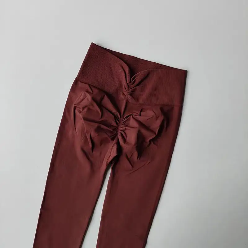 Hochwertige Yoga-Hosen für Damen, Fitness-Leggings, hochelastische Sporthosen, Push-up-Leggings, Laufleggings, atmungsaktive Gym-Leggings. – Detail 30