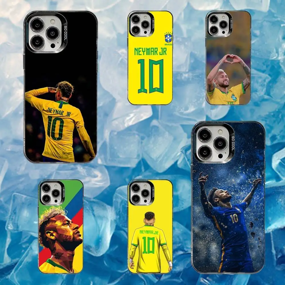 

Football For N-NeYmAr 10 Phone Case For iPhone 16,15,14,13,12,11,Mini,Pro,SE,MAX White Matte Shockproof Cover
