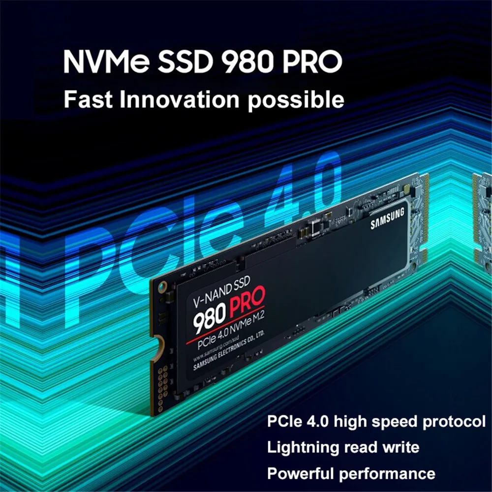 SSD M2 SAMSUNG SSD M.2 1TB 980 PRO NVMe Internal Solid State Drive 970 EVO Plus Hard Disk 250GB HDD 500GB for Laptop Computer