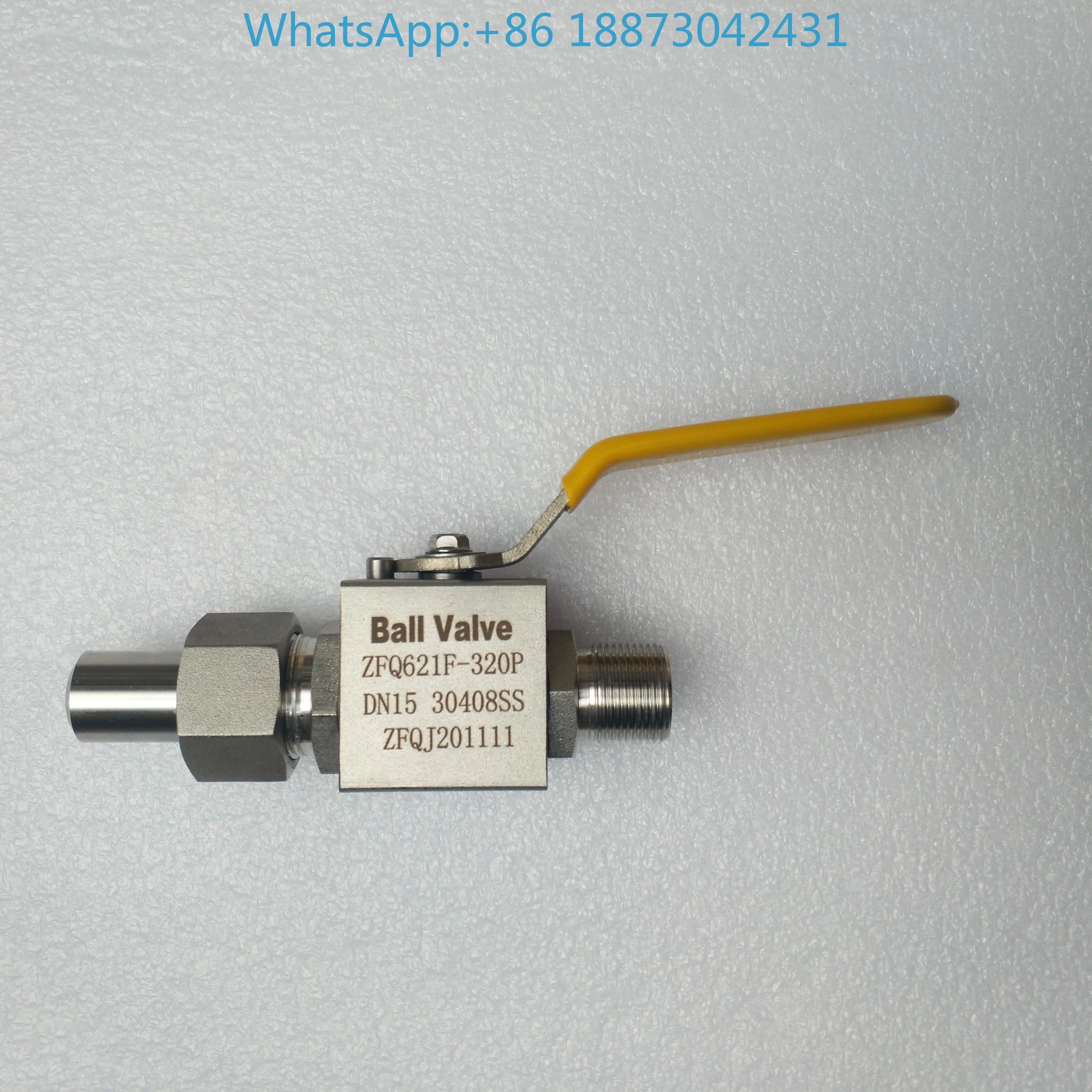 

High-pressure water gun valve stainless steel flushing equipment pipeline spray 32 MPa ball valve 4 points YJZQ-G3/8