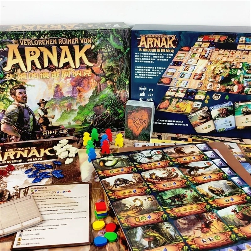 Lost Ruins Of Arnak Board Game Chinese Edition Strategic Adventure For Family Game Night Party Table For Gamers Holidays Gift