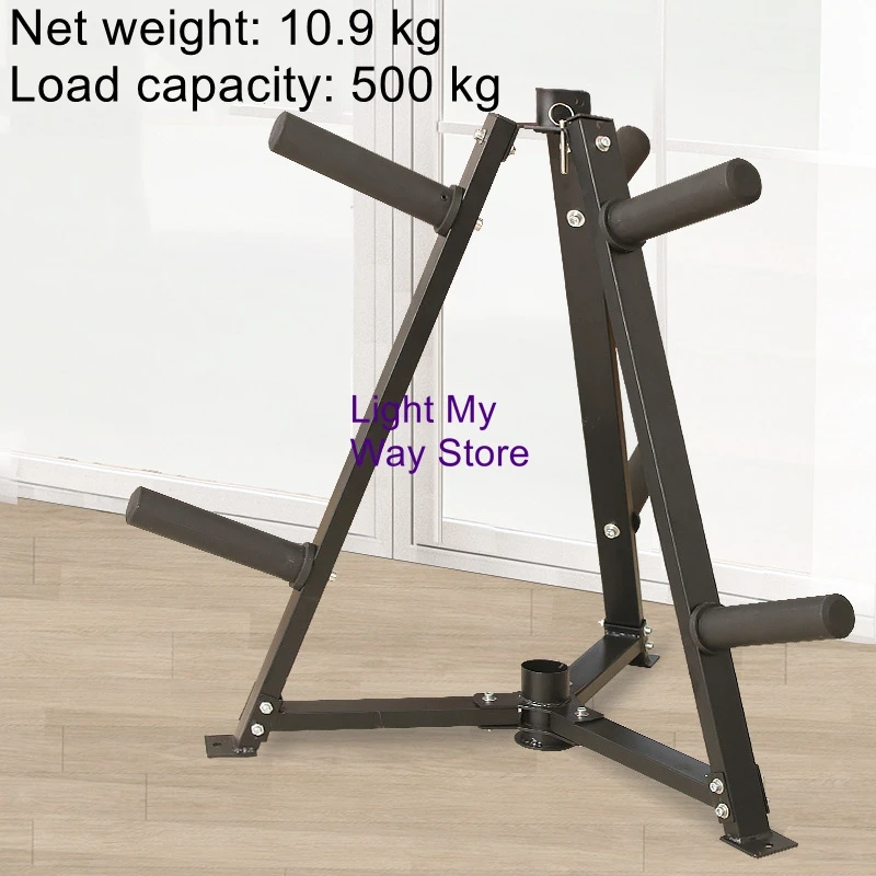 

Multifunctional Barbell Rack, Barbell Bar and Weight Plate Rack, Storage Rack, Weight Plate Rack (Large and Small Holes)