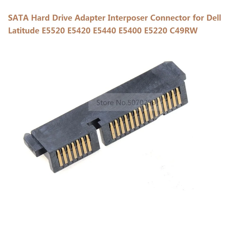 2.5 Inch HDD SSD Hard Drive Caddy Interposer Connector Connecter Adapter for Dell Latitude E5520 E5420 E5440 E5400 E5220 C49RW