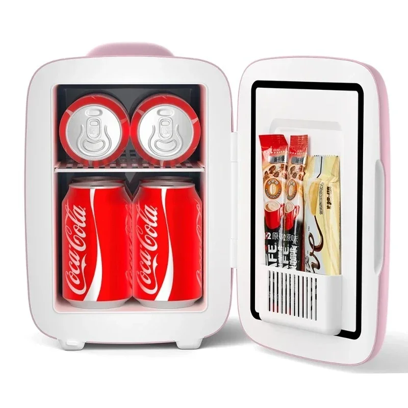 Retro Refrigerator Very Small Mini 4L Usb Thermoelectric Cooler Desktop Refrigerator Desktop Smart Refrigerator