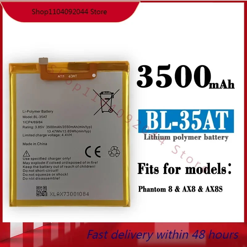 Applicable to Tecno Phantom 8/Ax8/AX7 Mobile Phone BL-35AT Built-in Battery Battery Brand New