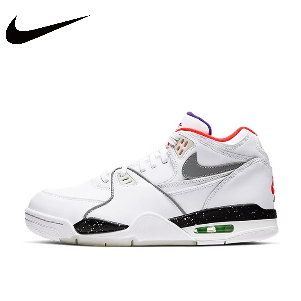 

Nike Flight Legacy men's shoes mid jordan shoes 4 air cushion wear-resistant casual basketball trainers