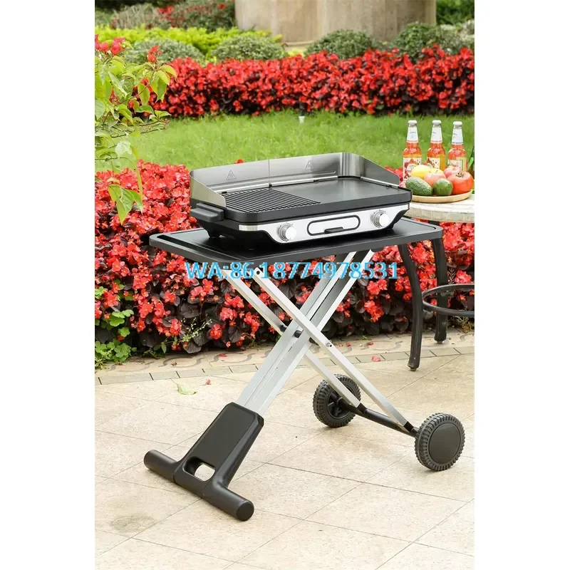 Wmwmnu Commercial Plancha Grill Griddle for Catering Barbecue Japanese Table Top Kebab Raclette Grill