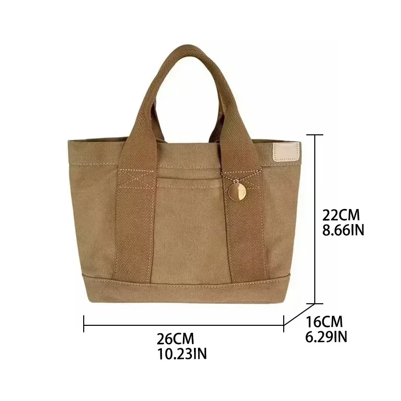 Japanese Bento Tote Bag 2024 New Multi-layer Leisure Canvas Bag with Simple Ins Style Lunch Box Handbag Bags for Women