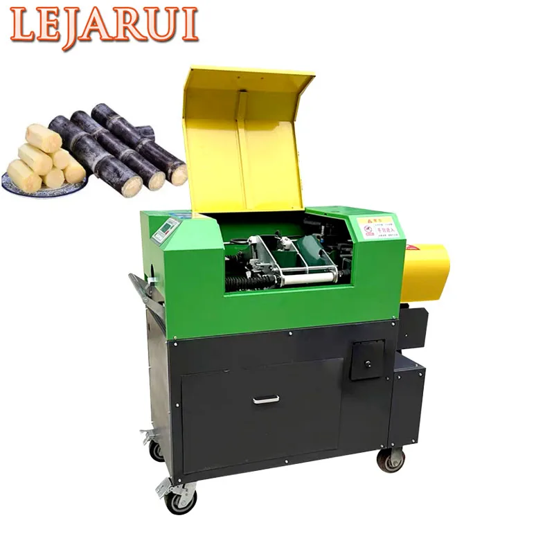 Automatic Sugar Cane Peeler Slicer Cutter Sugarcane Peeling Cutting Machine Sugarcane Skin Remover And Cutting Machine