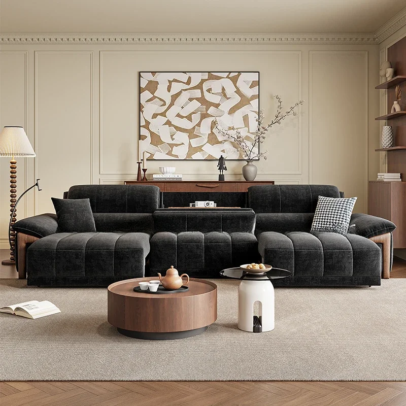 Living Room Sofa Bed Puffs Lounge Divano Soggiorno Home Furniture Electric Dual Use Sofa Bed Double Foldable Usb Double Sleeper
